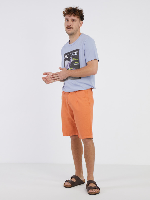 Pepe Jeans Orangefarbene Shorts aus Leinengemisch von Pepe Jeans