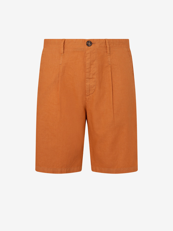 Pepe Jeans Orangefarbene Shorts aus Leinengemisch von Pepe Jeans