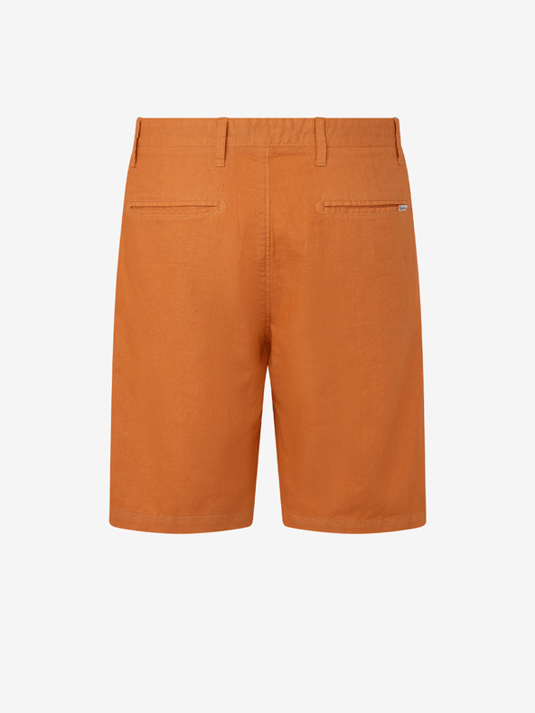 Pepe Jeans Orangefarbene Shorts aus Leinengemisch von Pepe Jeans