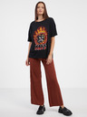 Noisy May Schwarzes Damen Kurzarm T-Shirt Noisy May Ida Kiss