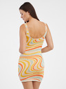 Noisy May Orangefarbenes gemustertes ärmelloses Damenkleid Noisy May Alana