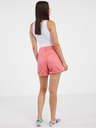 Noisy May Korallefarbene Damen-Jeans-Shorts Noisy May Smiley