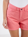 Noisy May Korallefarbene Damen-Jeans-Shorts Noisy May Smiley