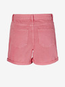 Noisy May Korallefarbene Damen-Jeans-Shorts Noisy May Smiley