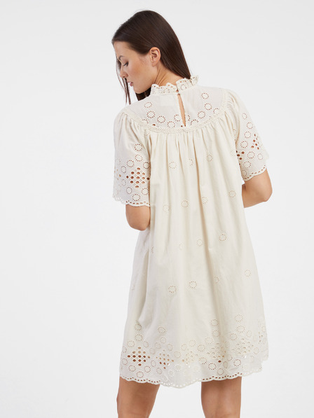 Vila Beigefarbenes VILA Tula Kleid für Damen