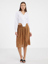 ONLY Weißes Damen-Shirt mit Korsett ONLY Agla