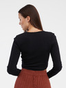 Noisy May Schwarzes langärmeliges Damen-Basic-T-Shirt Noisy May Aya