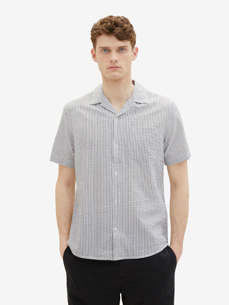 Tom Tailor Weißes gestreiftes Herrenhemd von Tom Tailor