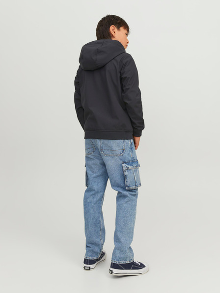 Jack & Jones Schwarze Jack & Jones Basic-Softshell-Jacke für Jungen