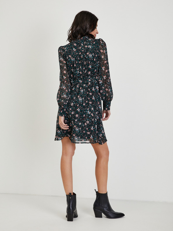 Orsay Schwarzes Damen Blumenkleid ORSAY