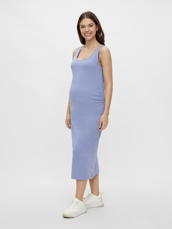 Mama.licious Hellblaues Umstands-Basic-Maxikleid Mama.licious Lea