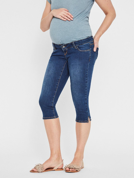Mama.licious Blaue Umstandsjeans 3/4 Slim Fit Mama.licious Lola