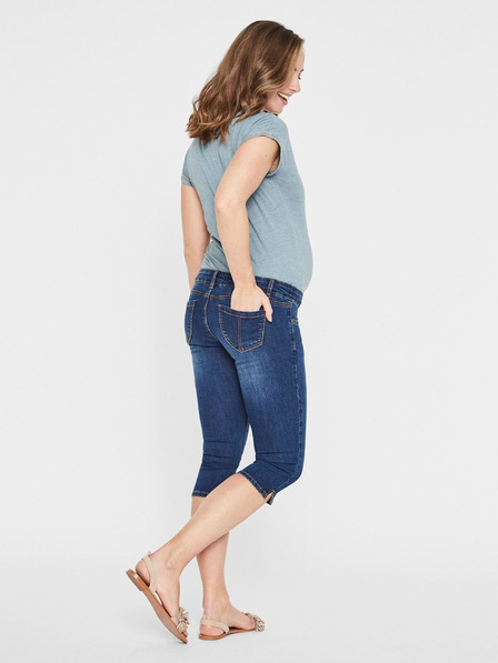 Mama.licious Blaue Umstandsjeans 3/4 Slim Fit Mama.licious Lola
