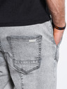 Ombre Clothing Graue Denim-Shorts für Herren Ombre Clothing W361
