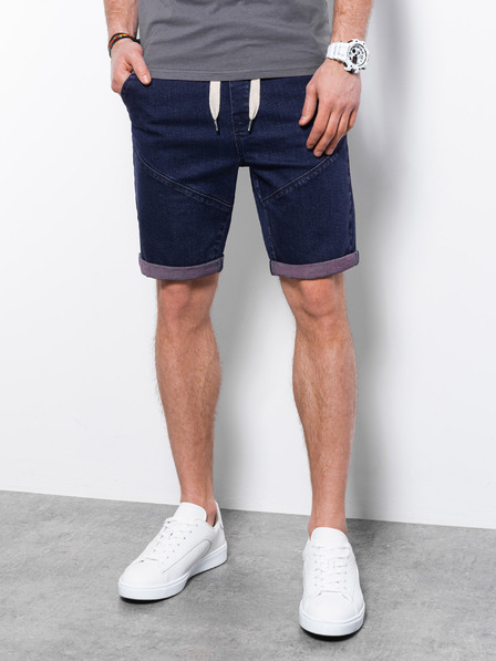 Ombre Clothing Lila Herren Denim Shorts Ombre Clothing W361