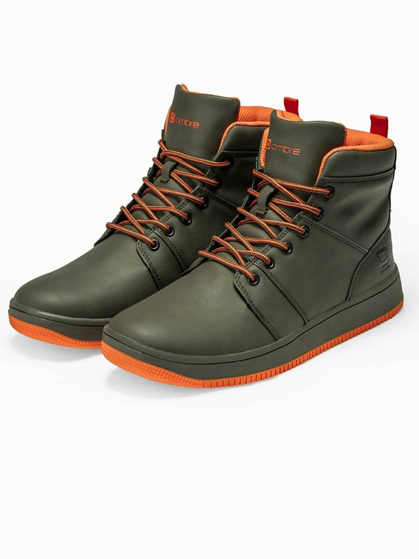 Ombre Clothing Khakifarbene Herren-Turnschuhe T311