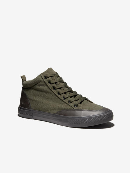 Ombre Clothing Schwarz und Grün Herren Sneaker Schuhe Ombre Kleidung T377