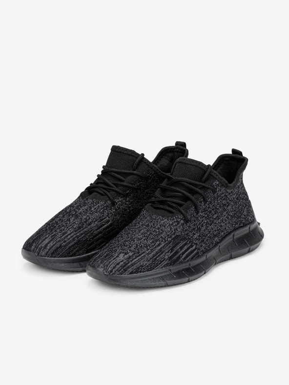 Ombre Clothing Schwarze Herren-Turnschuhe Ombre Clothing