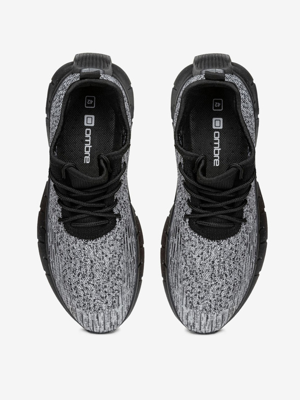 Ombre Clothing Ombre Clothing Graue Herren Stepp-Turnschuhe