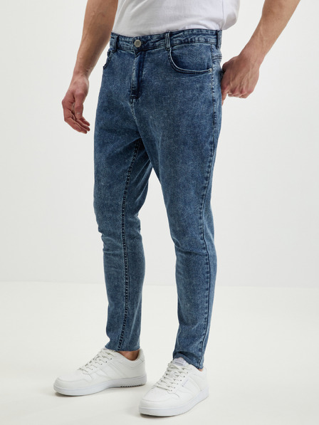 Ombre Clothing Dunkelblaue Herren Slim Fit Jeans Ombre Clothing P923