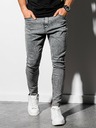 Ombre Clothing Graue Herren Cropped Slim Fit Jeans Ombre Kleidung P923