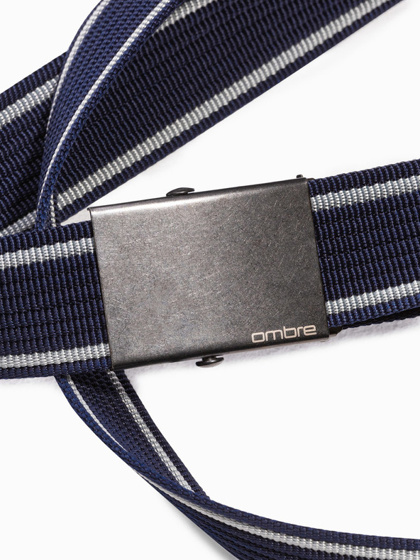 Ombre Clothing Dunkelblauer Herren Ombre Clothing Stoffgürtel A028