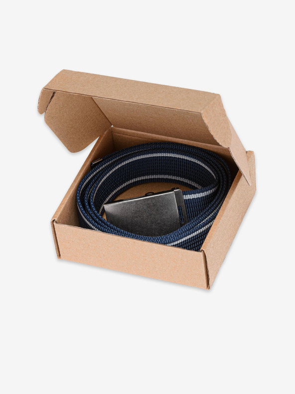 Ombre Clothing Dunkelblauer Herren Ombre Clothing Stoffgürtel A028