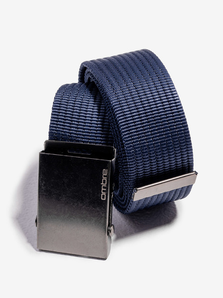 Ombre Clothing Stoffgürtel für Herren - marineblau A376