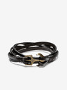 Ombre Clothing Schwarzes Herren Lederarmband Ombre Kleidung