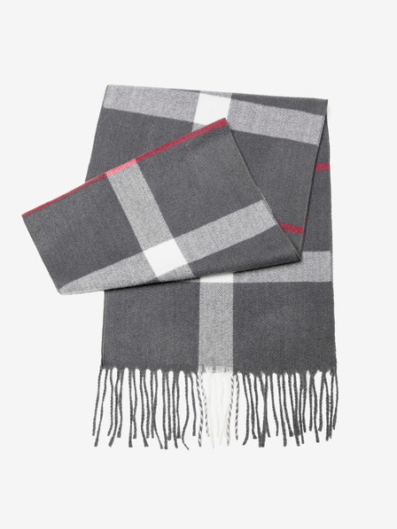 Ombre Clothing Herrenschal - Grau/Weiß A408