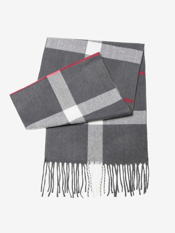 Ombre Clothing Herrenschal - Grau/Weiß A408