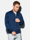 Ombre Clothing Herren Frühlings-Bomberjacke C439 - Marine