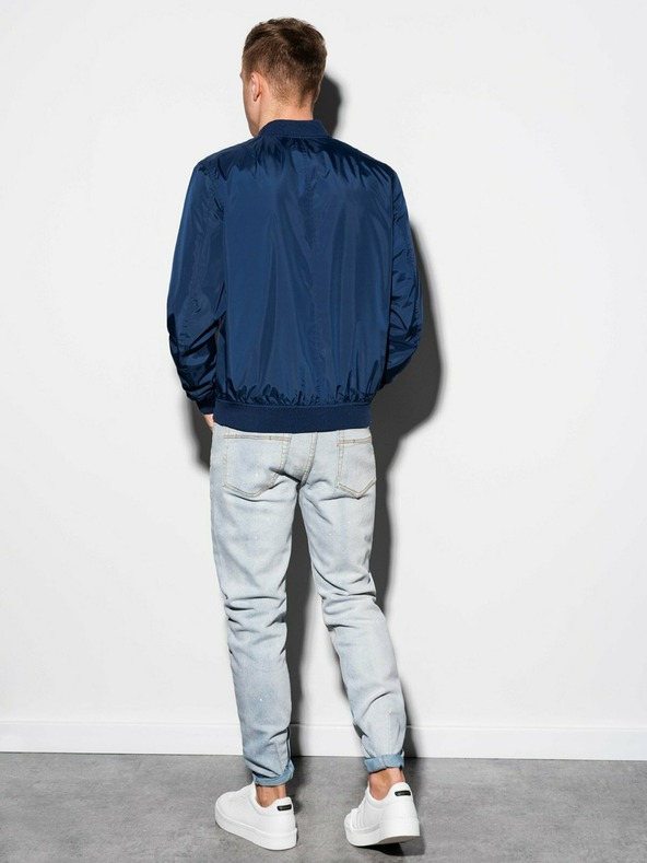 Ombre Clothing Herren Frühlings-Bomberjacke C439 - Marine