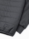 Ombre Clothing Dunkelgraue leichte Herren-Kapuzenjacke Ombre Kleidung
