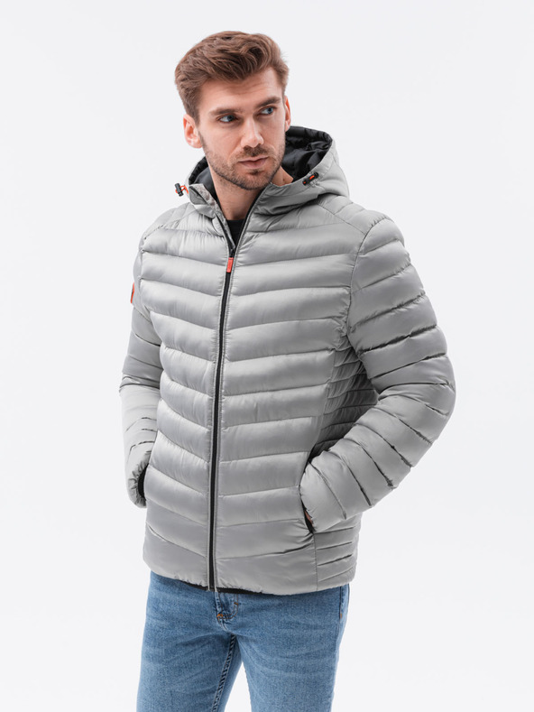 Ombre Clothing Ombre Clothing C368 Grau Herren Übergangsjacke