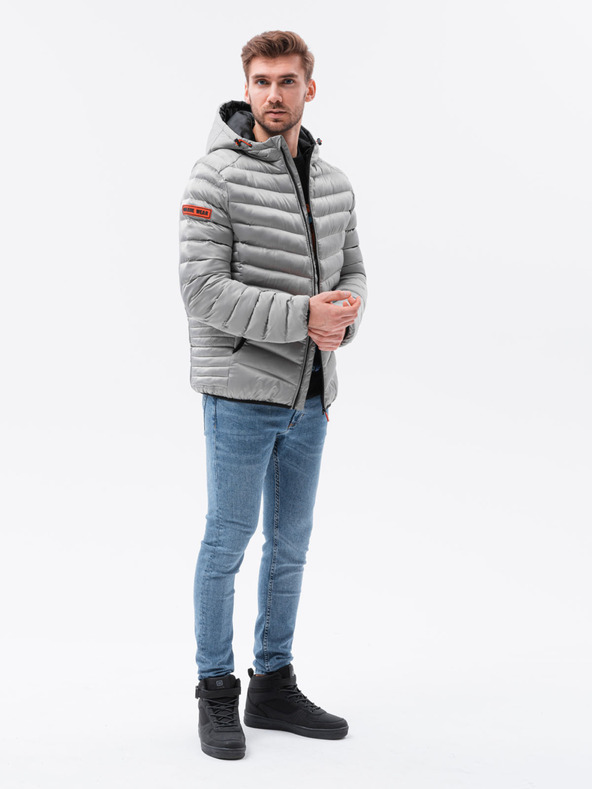 Ombre Clothing Ombre Clothing C368 Grau Herren Übergangsjacke