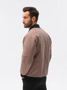 Ombre Clothing Beige Herren-Bomber C516