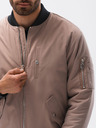 Ombre Clothing Beige Herren-Bomber C516