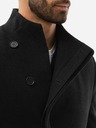 Ombre Clothing Schwarz Herren Ombre Kleidung Mantel C501