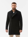Ombre Clothing Schwarz Herren Ombre Kleidung Mantel C501
