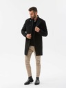 Ombre Clothing Schwarz Herren Ombre Kleidung Mantel C501