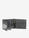 Ombre Clothing Graue Herren Leder Brieftasche Ombre Kleidung