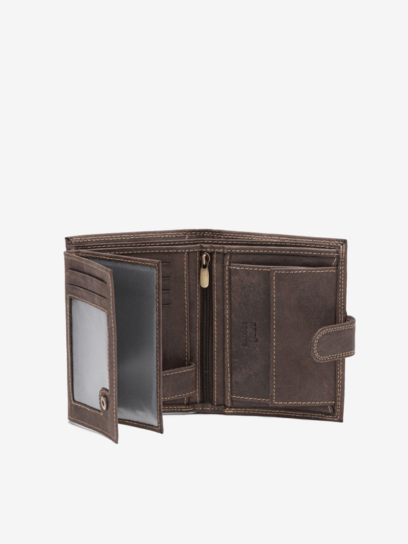 Ombre Clothing Braunes Herren Portemonnaie aus Leder Ombre Clothing A091