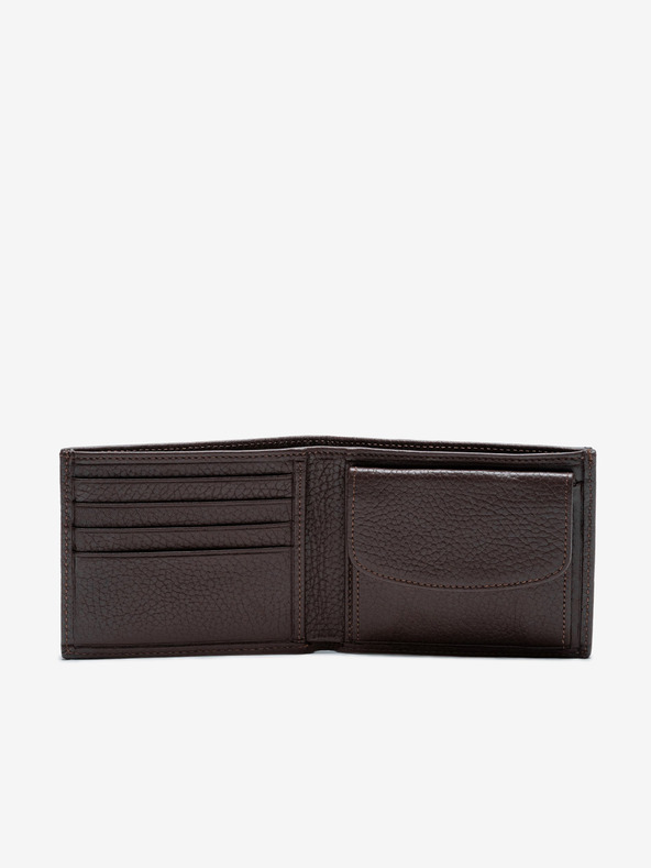 Ombre Clothing Braunes Herrenleder Portemonnaie Ombre Kleidung