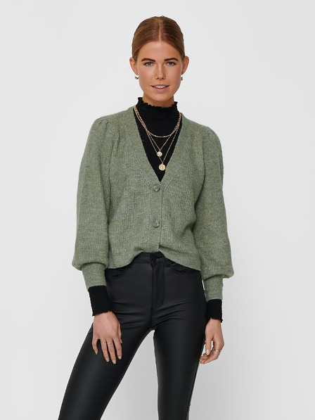 Jacqueline de Yong Grüne Damen-Strickjacke JDY Rea