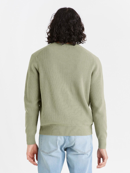Celio Hellgrüner Herren-Rippenpulli Celio Dexter