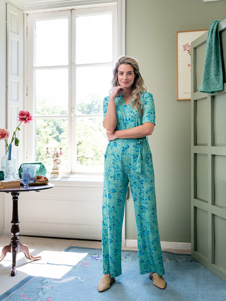 PiP studio Grüner Damen-Pyjama-Overall PiP studio Tokyo Blossom Grün