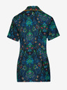 PiP studio Dunkelblaues gemustertes Damen-Pyjama-Top PiP Studio Kyoto Festival Blau