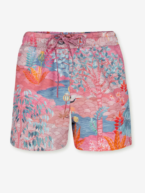 PiP studio Rosa Gemusterte Damen Home Shorts PiP Studio Pip Garden Big