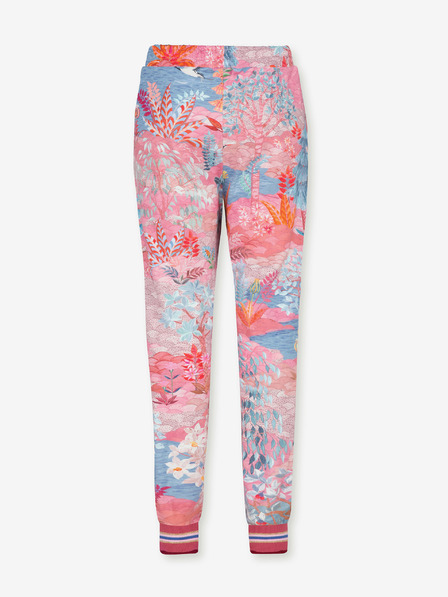PiP studio Pinke gemusterte Damen-Sweatpants PiP Studio Pip Garden Big